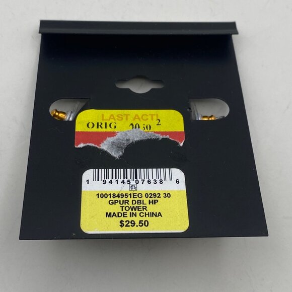 NWT Gold-Tone Pink Rhinestone Hoop Earrings Pierced 1" INC International Concept - Picture 8 of 8